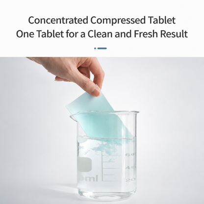Eco Friendly Plant Derived Effervescent Cleaning Tablets | One Tab Cleans Kitchen, Bathroom & Pet Spaces, Safe for Family & Planet