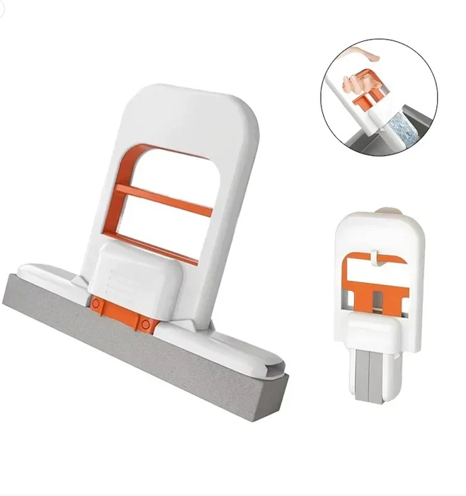 🧽 The Mini Self-Wringing Sponge Mop Clean Faster.
