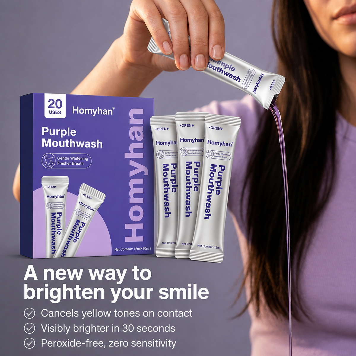 A Brighter-Looking Smile Starts in 30 Seconds 💜