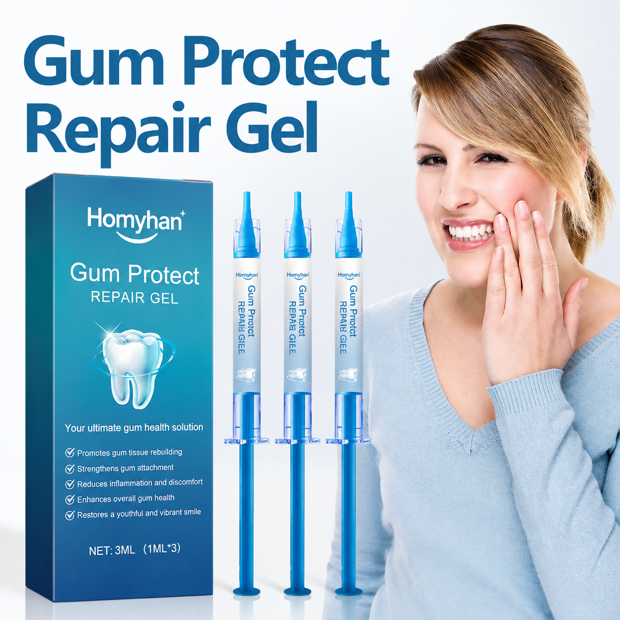 Homyhan™ Gum Protect Repair Gel | Daily Gum Care & Fresh Smile Support